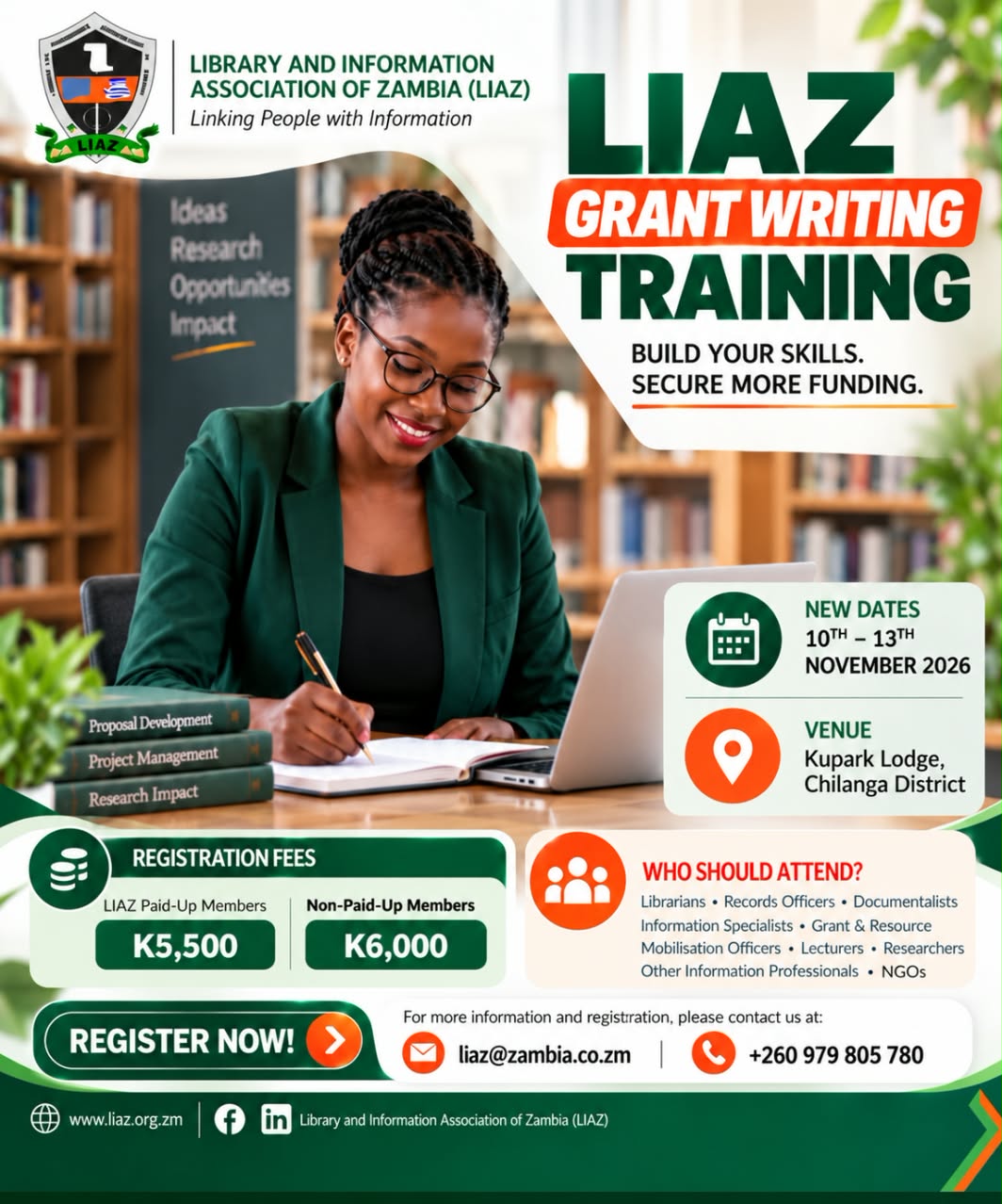 NOTICE TO ALL LIAZ MEMBERS: POSTPONEMENT OF GRANT WRITING TRAINING